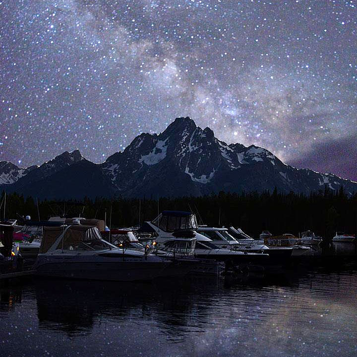 Milky Way Over the Grand Tetons